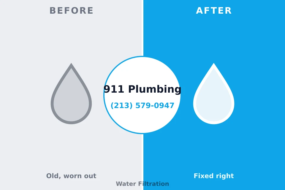 Before and after: plumbing repair Shinglehouse, PA